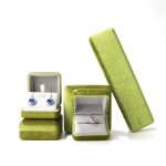 Jewelry Set Box Manufacturer - Green Velvet Premium Packaging