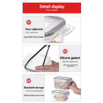 Kitchen Organizer Manufacturer - 42 Pcs Set Bpa-Free Airtight Stackable Cereal