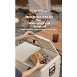 Camping Storage Box Manufacturer - Large 30-70L Plastic Durable Folding with Wooden Lid