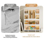 Folding Storage Cabinet Manufacturer - With Handle Closet for Hanging Clothes