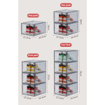 Shoe Box Manufacturer - Foldable Stackable Plastic Clear Modern Design