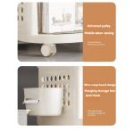 Baby Storage Rack Manufacturer - 5-Layer PP with Removable Mobile Drawer