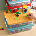 Toy Storage Box Manufacturer - Clear Plastic Stackable Building Blocks Organizer