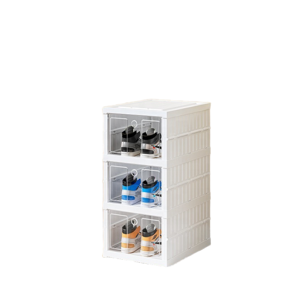 Shoe Storage Box Manufacturer - All-in-One Clear No-Assembly-Required Foldable