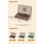 Pill Box Manufacturer - 28-Cell Rectangle Airtless BPA Free Medicine Organizer