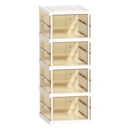 Shoe Storage Box Manufacturer - Double Rows 2-9 Tiers Magnetic Transparent Case