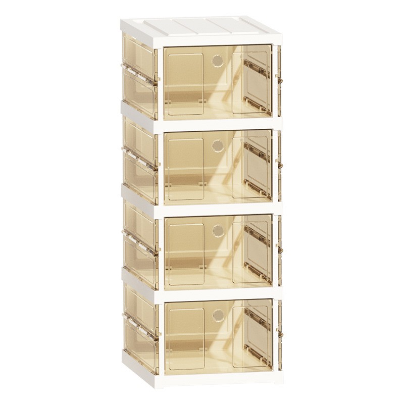 Shoe Storage Box Manufacturer - Double Rows 2-9 Tiers Magnetic Transparent Case