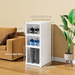 Shoe Organizer Manufacturer - Foldable PP Plastic Storage Box for Closet