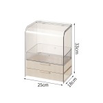 Makeup Organizer Manufacturer - Luxury Transparent Rectangle Dresser Display Case