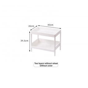 Storage Rack Manufacturer - 4-Layer Retractable Drawer Trolley Standing Mobile