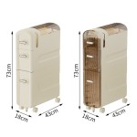 Kitchen Storage Rack Manufacturer - Modern Ultra-Thin PP Mobile Drawer Cart