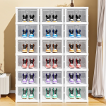 Shoe Organizer Manufacturer - Foldable PP Plastic Storage Box for Closet