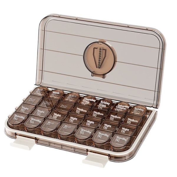 Weekly Pill Box Manufacturer - 7 Day 3 Times Daily Large Capacity Organizer