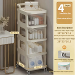 Home Organizer Cart Manufacturer - 5-Layer with Wheels Standing Type Trolley