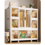 Folding Storage Cabinet Manufacturer - With Handle Closet for Hanging Clothes