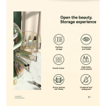 Makeup Organizer Manufacturer - Fashion Plastic Large Capacity Desktop Storage