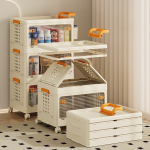 Storage Box Manufacturer - New Arrival Black Stackable PE Plastic Multifunction