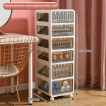 Storage Cabinet Manufacturer - Large Foldable with Wheel Door Stackable Bin