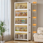 Storage Cabinet Manufacturer - Foldable Rectangle PP Multipurpose Adjustable