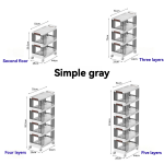 Storage Rack Manufacturer - Collapsible Corner with Wheels Stand Type