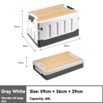 Car Trunk Organizer Manufacturer - Travel Foldable with Wooden Cover Movable Box