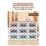Shoe Storage Box Manufacturer - Space-saving Folding Flip Dust-proof Cabinet