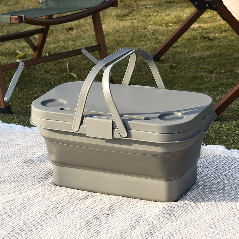 Camping Storage Basket Manufacturer - Outdoor Collapsible Picnic Folding Shopping