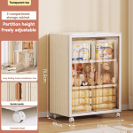 Plastic Wardrobe Manufacturer - Large Capacity Folding Collapsible with Wheels