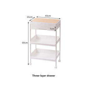 Storage Trolley Manufacturer - Factory Outlet 4-Tier Fruit Kitchen Tray Rack