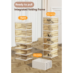 Shoe Box Manufacturer - Plastic Space Saving Folding Collapse Multipurpose