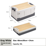 Car Trunk Organizer Manufacturer - Travel Foldable with Wooden Cover Movable Box