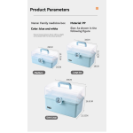 First Aid Box Manufacturer - Portable Three-Layer Multipurpose Medical Cabinet