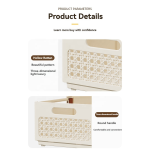 Storage Basket Manufacturer - Stackable Retractable Plastic Desktop Organizer