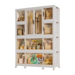 Folding Storage Cabinet Manufacturer - With Handle Closet for Hanging Clothes