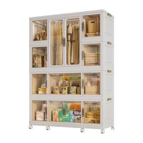 Folding Storage Cabinet Manufacturer - With Handle Closet for Hanging Clothes