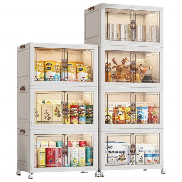 Kids Storage Cabinet Manufacturer - No Need to Install Folding Cartoon Organizer
