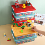 Toy Storage Box Manufacturer - Clear Plastic Stackable Building Blocks Organizer