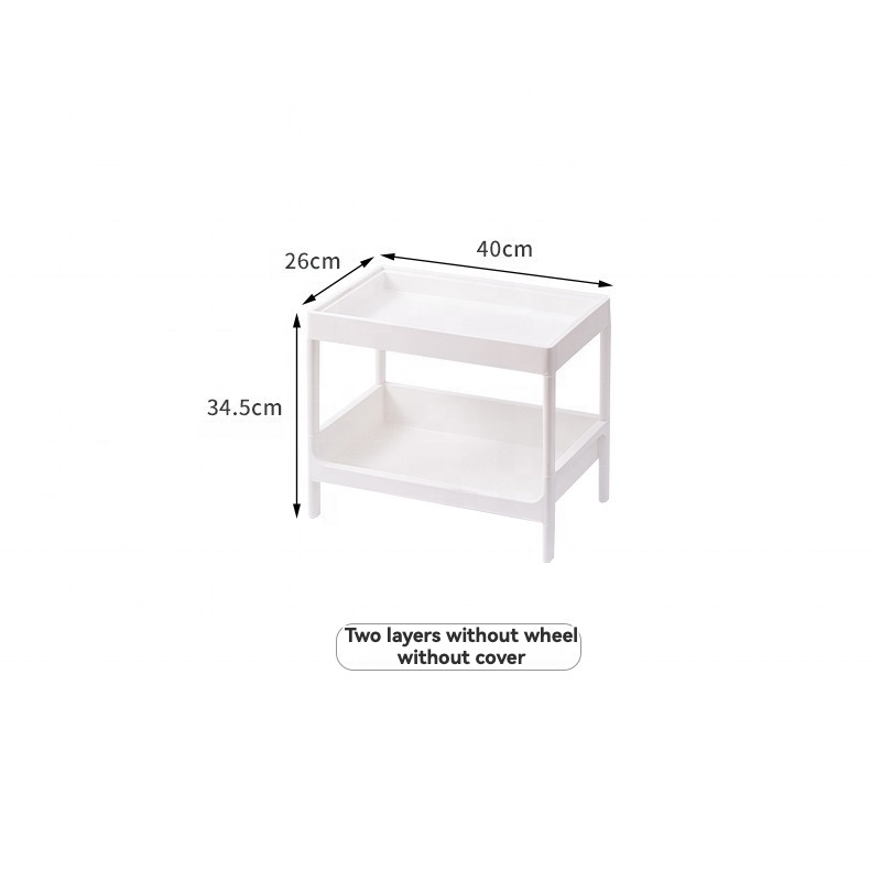 Storage Rack Manufacturer - Multi-layer Wooden Drawer-Type Wheeled Trolley