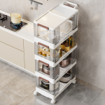 Storage Rack Manufacturer - Collapsible Corner with Wheels Stand Type