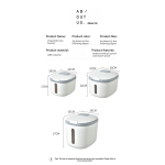 Rice Dispenser Manufacturer - Large Sealed Grain Container with Measuring Cylinder