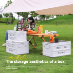 Picnic Basket Manufacturer - Foldable Side Open Camping Box with Table Lid