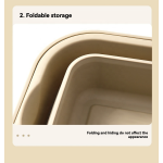 Camping Basket Manufacturer - Multifunction Folding Wash Basin with Lid and Tray
