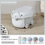 Children Storage Box Manufacturer - Large Capacity Pig Dolphin Building Blocks Basket