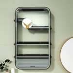Cosmetics Storage Rack Manufacturer - Multi-Layer Wall-Mounted Punch-Free PS Material