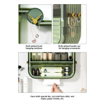 Cosmetics Storage Rack Manufacturer - Multi-Layer Wall-Mounted Punch-Free PS Material