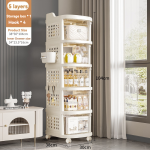 Kitchen Storage Rack Manufacturer - 5-Layer Standing for Bedroom Living Room