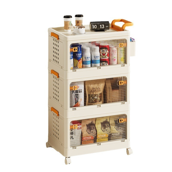 Storage Box Manufacturer - New Arrival Black Stackable PE Plastic Multifunction