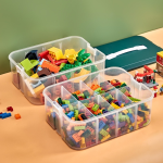 Toy Organizer Manufacturer - Rectangle Stackable Storage Compartments with Tray