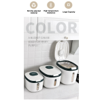 Food Storage Container Manufacturer - With Lids Cereal Dispenser Rice Beans Jars