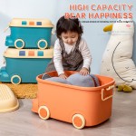 Kids Storage Box Manufacturer - Car Design With Wheels for Toys Clothes Books